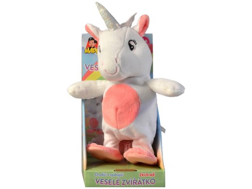 04262 - Jednorožec opakující a chodící 23 cm