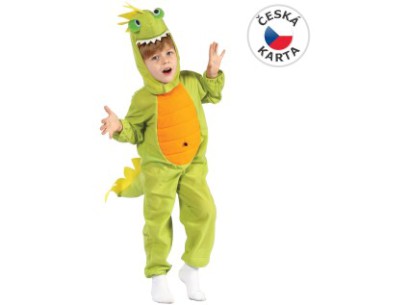 21487 - Šaty na karneval - dinosaurus, 80 - 92 cm