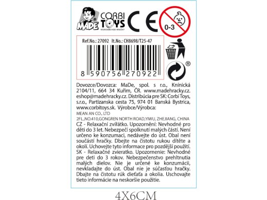 Zvířátko, 12 ks v display boxu