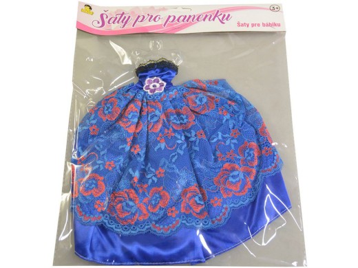 59728 - Šaty plesové pro panenku, 21 druhů - mix, 26 cm