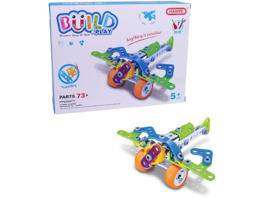 Malý Mechanik Junior, letadlo, 73 dílů, 30 x 23 cm