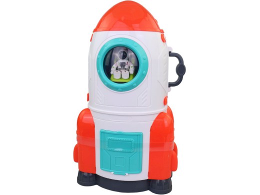 20420 - Vesmírná raketa, stolek s příslušenstvím, na baterie, 49 x 19,5 x 53 cm