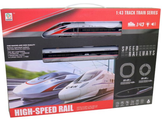 Vlaková souprava, na baterie, světlo a zvuk, 121 x 121 cm