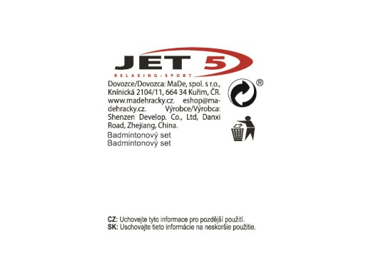 Badminton set + 1 ball