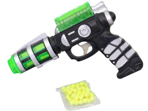 15642 - Pistole na kuličky, 18 cm, s náhradními kuličkami, 100 ks