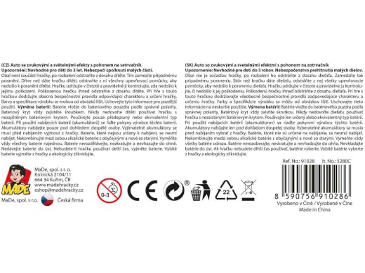 Auto retro VéBéčko na setrvačník 17 cm