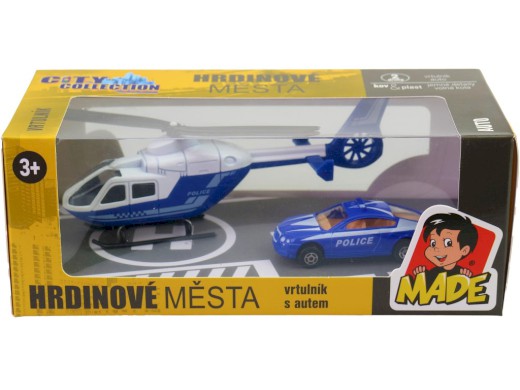 Záchranářská sada, vrtulník a auto