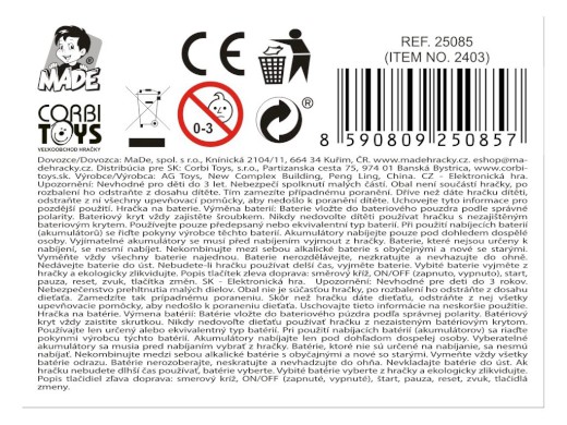 Elektronická hra, 15 x 6,5 x 2cm