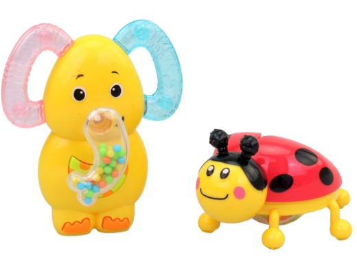 18142 - Chrastítka, 2 ks, 12 x 9 cm