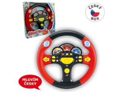 52853-87784 MaDe zvukový volant červená česky mluvící