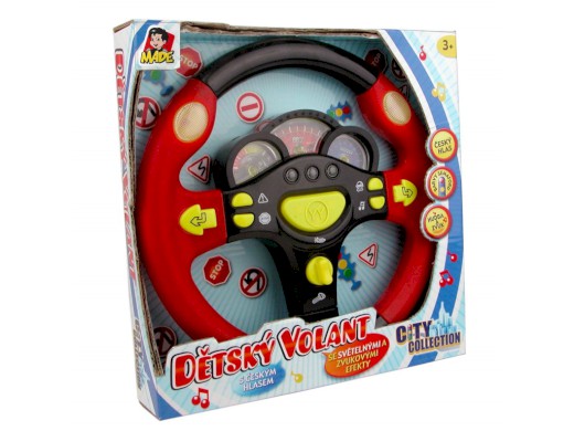 MaDe zvukový volant červená česky mluvící