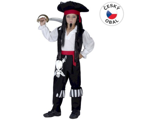 50227 - Kostým na karneval - Pirát, 110-120 cm
