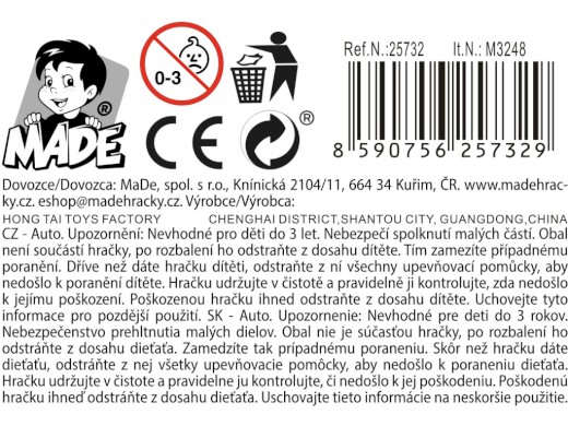 Auto závodní, 11 cm