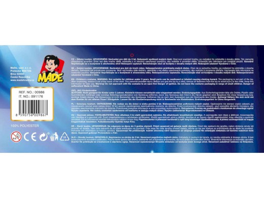 00986 - Šaty na karneval - víla, 120- 130 cm