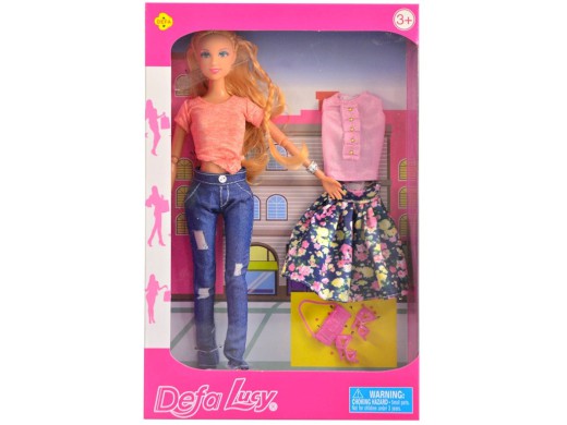 00837 - Panenka s oblečením a doplňky, 30cm