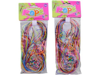 15668 - Provázky k zaplétání s doplňky, 80 cm