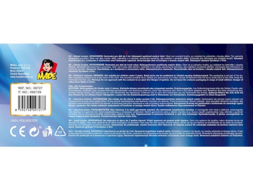 09727 - Šaty na karneval - žralok, 80 - 92 cm