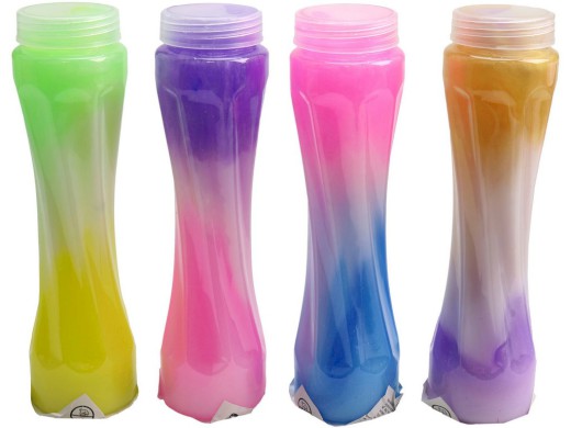 18888 - Láhev putty - dvoubarevná,  mix barev, 16 x 4 cm