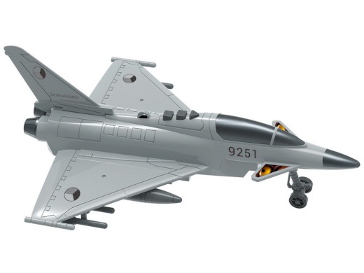 Made Stíhací letadlo na setrvačník na baterie se světlem a zvukem