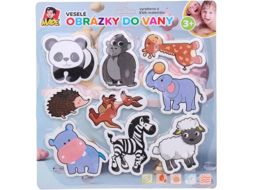 15269 - Zvířátka safari do vany, soft, 29 x 1 x 31 cm