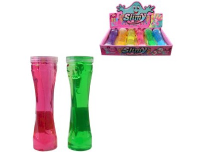 Sliz barevný se třpitkami, 6 ks v display boxu, 5,6 x 19 cm