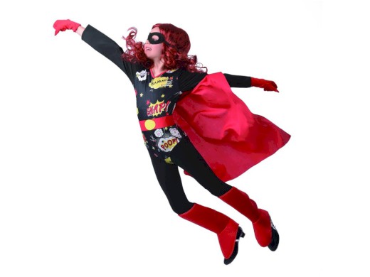09612 - Šaty na karneval - superhrdinka, 110 - 120 cm