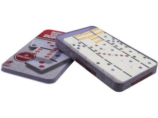 02516 - Domino v kovovém boxu 28 ks, 19x11cm