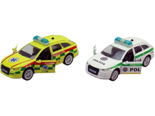 06442 - Policie, ambulance,SK 11cm, pullback