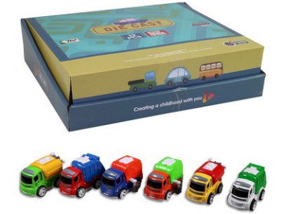 89647 - Auto městské 6 cm, 12 ks v boxu