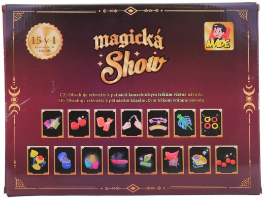 Kouzelnická sada 15v1 – Velký set kouzel pro děti