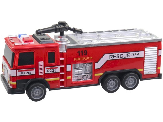 Hasičský vůz, 17 x 5,5 x 8 cm