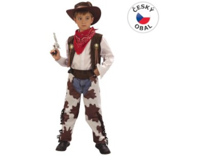 55428 - Kostým na karneval - Kovboj, 120-130 cm