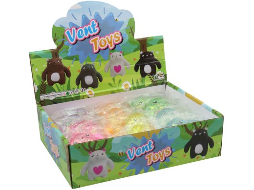 Medvídek v sáčku s srdíčkem, 8cm, 12 ks v boxu