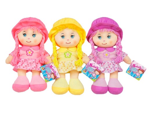 13618 - Panenka textilní se zvukem, 26 cm