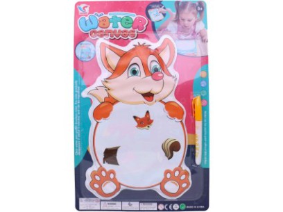 Vodní malování liška, 30 x 21 cm