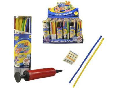 97493 - Balonky s pumpičkou, 20ks balónků, 24ks v boxu