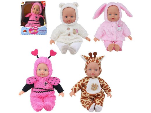 03704 - Panenka zvířátko, 33 cm