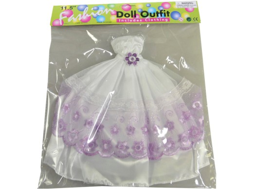 59728 - Šaty plesové pro panenku, 21 druhů - mix, 26 cm