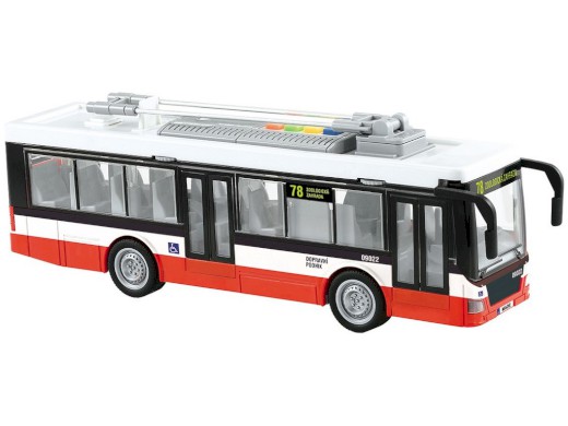08517 - Trolejbus s českým hlasem, 7 x 10 x 28 cm
