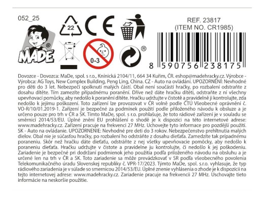 Auto na ovládání,