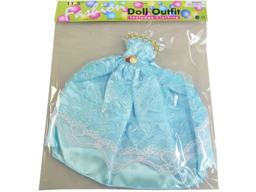 59728 - Šaty plesové pro panenku, 21 druhů - mix, 26 cm