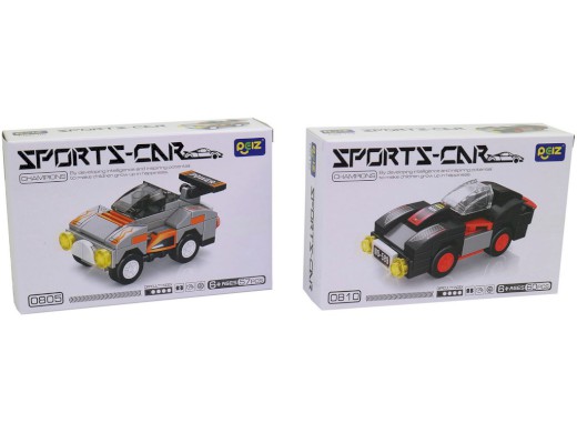 18100 - Auto sportovní, volná kola, 16 ks v display boxu