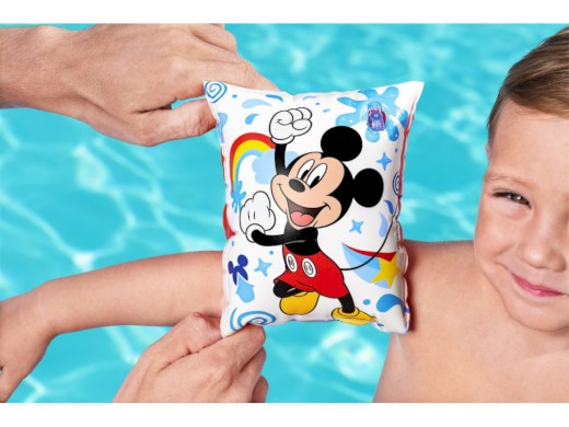 BW91002 - Nafukovací rukávky Mickey, 23 cm x 15 cm