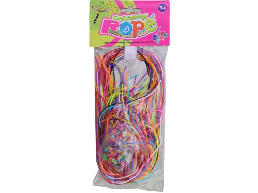 15668 - Provázky k zaplétání s doplňky, 80 cm