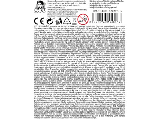 14086 - Mikrofon na baterie, 20 x 6 x 6 cm