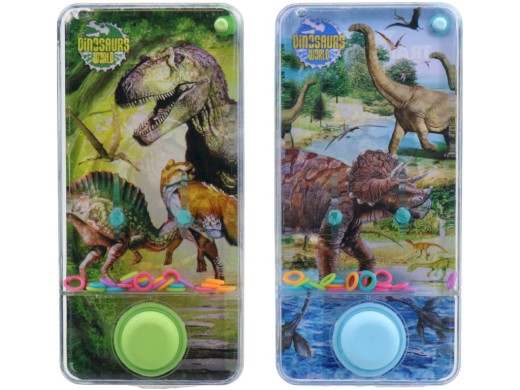 Vodní hra Jurský park, 14 x 7 x 2 cm, 24 ks v display boxu