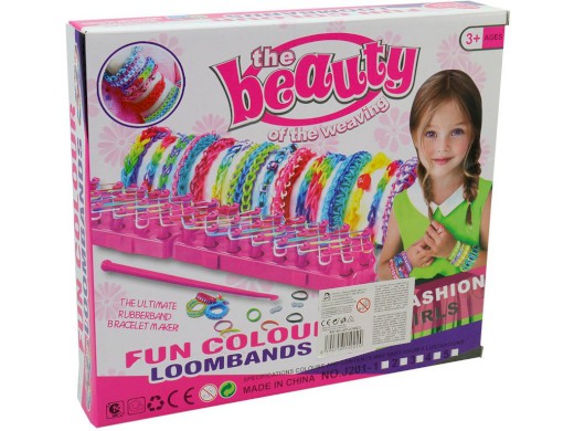 15022 - Gumičky se stavem ke zhotovení náramků, 17,5 x 5,5 x 3 cm