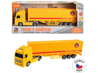 74184-08433 08433 - Kamion s kontejnerem na setrvačník, 33 x 5 x 8 cm