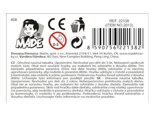 Naučné puzzle, čísla, zvířáta