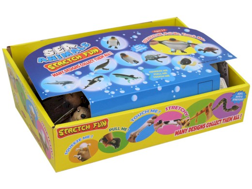 Zvířátko bobr, 24 ks v display boxu, 7 cm